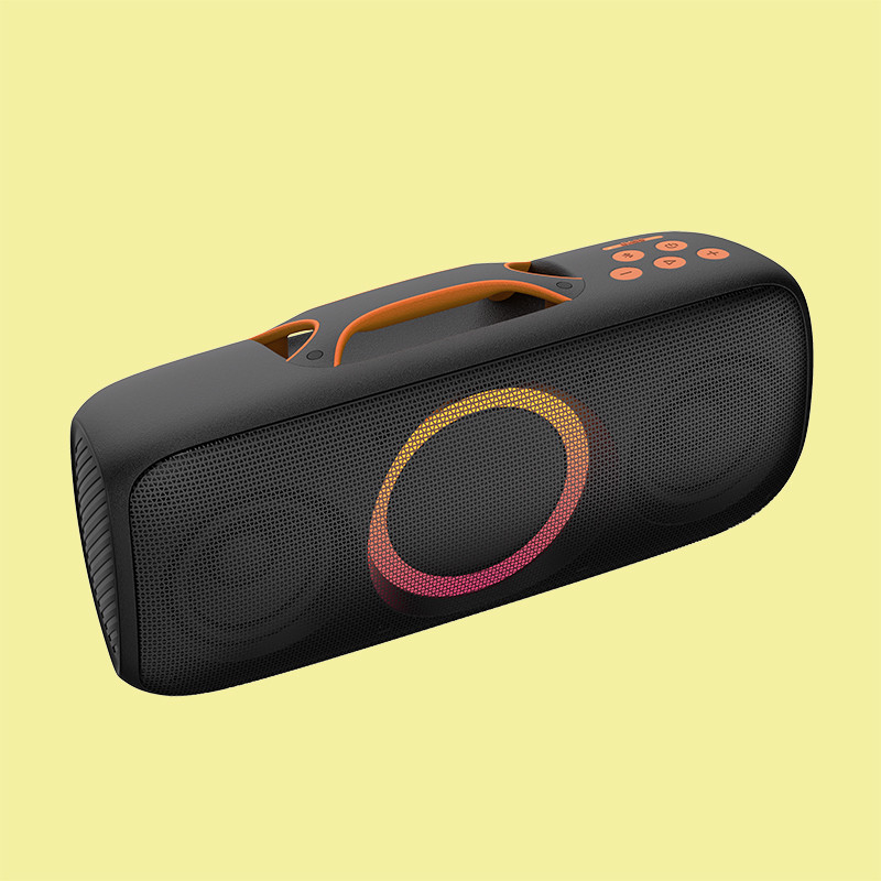 검은색 방수 야외 파티 스피커 40W 드라이버 배터리 전원 7.2V 2500mAh 용량 IPX4
