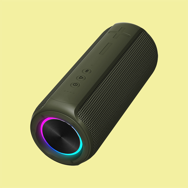 5V 2A 30W 강력한 베이스 LED 라이트 블루투스 스피커와 SD 카드 AUX IN