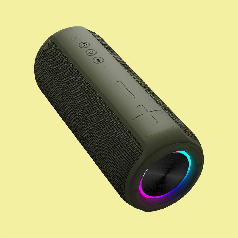 5V 2A 30W 강력한 베이스 LED 라이트 블루투스 스피커와 SD 카드 AUX IN