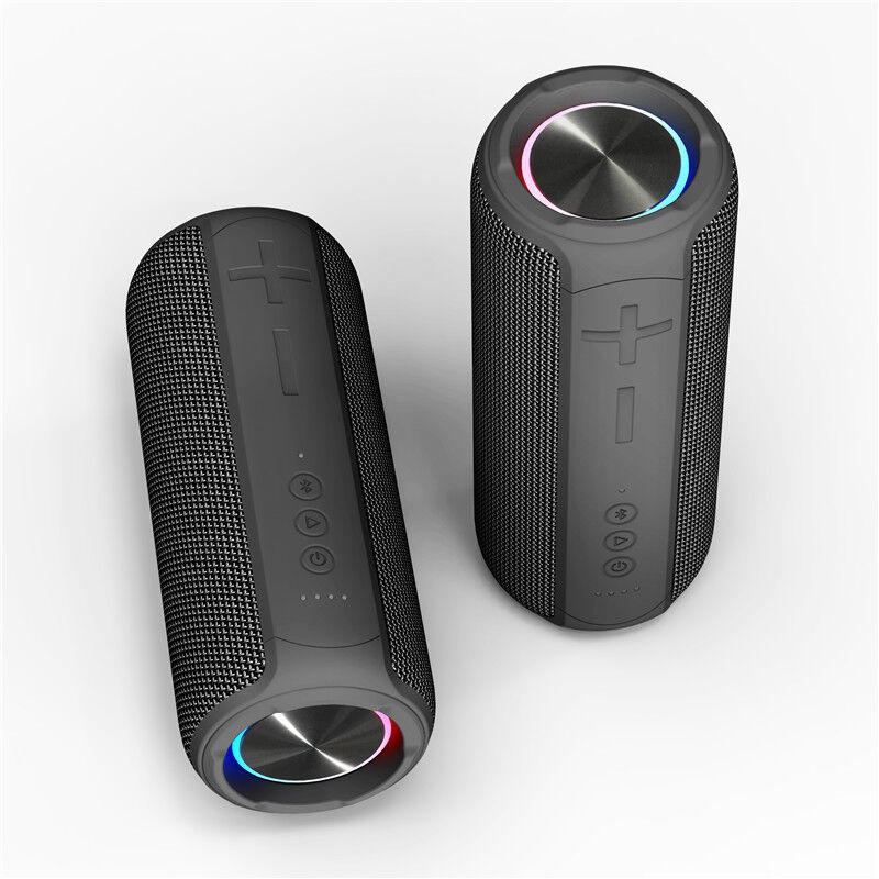전문용 야외 휴대용 방수 RGB LED 무선 스피커 내장 마이크 파티 컴퓨터 휴대 전화 호환